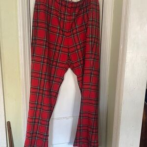 J. Crew Red Plaid Kate pants, size 12. NWT